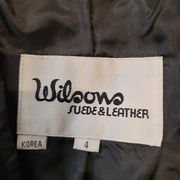 Wilsons Leather Vintage Black Skirt Snake Pattern Pencil Womens Size 4 Genuine - Picture 7 of 9